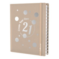 2021 Diary Collins Plan + Note A5 Week to View w/ Notepad Beige PN85.U89