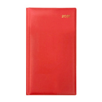 2021 Diary Collins Belmont Colours Slimline Week to View Portrait Orange Red 377P.V15