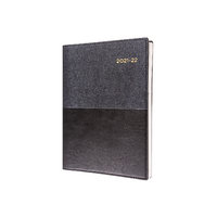 2021-2022 Financial Year Diary Collins Vanessa A5 Day to a Page Black FY185