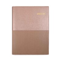 2022-2023 Financial Year Diary Collins Vanessa A5 Week to View Rose Gold 