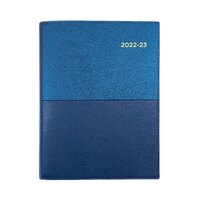 2022-2023 Financial Year Diary Collins Vanessa A5 Week to View Blue 