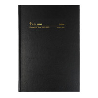 2022-2023 Financial Year Diary Collins A5 Week to View Black 38M4