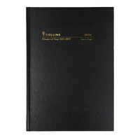 2022-2023 Financial Year Diary Collins A5 Day to Page Black 18M4