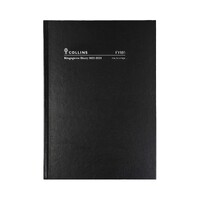 2022-2023 Financial Year Diary Collins Kingsgrove A5 Day to Page Black FY181