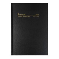 2022-2023 Financial Year Diary Collins A5 2 Days to Page Black 28M4