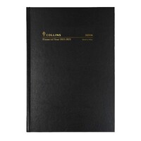 2022-2023 Financial Year Diary Collins A6 Week to View Black 36M4