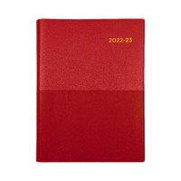 2022-2023 Financial Year Diary Collins Vanessa A4 Day to Page Red 