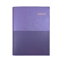 2022-2023 Financial Year Diary Collins Vanessa A5 Day to Page Purple 
