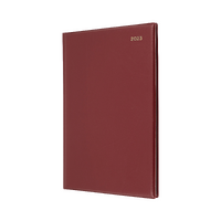 2023 Diary Collins Belmont Desk A4 2 Days to a Page Burgundy 247.V78