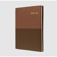 2023-2024 Financial Year Diary Collins Vanessa A4 Week to View Tan