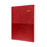 2024 Diary Collins Vanessa A5 Day to Page Red 185.V15