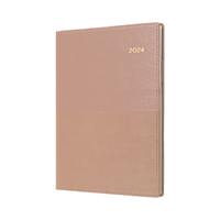 2024 Diary Collins Vanessa A5 Month to View Rose Gold w/ Notes 585.V49