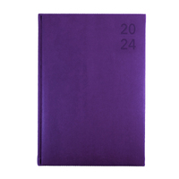 2024 Diary Collins Silhouette A4 Day to Page Purple S4100.P55