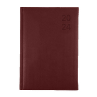 2024 Diary Collins Silhouette A5 Week to View Maroon S5700.P78