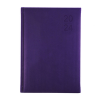 2024 Diary Collins Silhouette A5 Week to View Purple S5700.P55