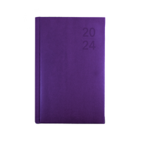 2024 Diary Collins Silhouette B7R Week to View Purple S6700.P55