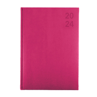 2024 Diary Collins Silhouette A4 Week to View Pink S4700.P50