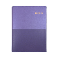 2024-2025 Financial Year Diary Collins Vanessa A5 Week to View Purple FY385.V55