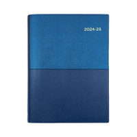 2024-2025 Financial Year Diary Collins Vanessa A5 Week to View Blue FY385.V59