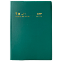 2024-2025 Financial Year Diary Collins A6 Week to View Green 36M7.V40
