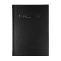 2024-2025 Financial Year Diary Collins A5 Week to View Black 38M4.P99