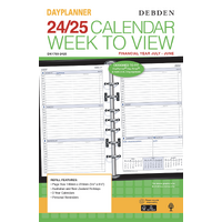 2024-2025 Financial Year Refill Debden Dayplanner Desk Week to View DK1760