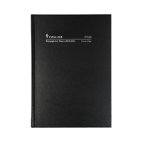 2024-2025 Financial Year Diary Collins Kingsgrove A4 Day to Page Black FY141.P99
