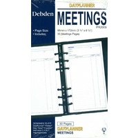 Debden DayPlanner Refill Personal Meetings PR2009
