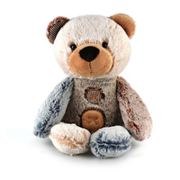 Korimco Plush 28cm Patches Teddy Bear, 12I0280672