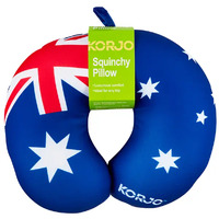 Korjo Squinchy Travel Neck Pillow - Australian Flag