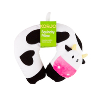 Korjo Neck Cushion Squinchy Pillow Cow Travel Accessories SQKC