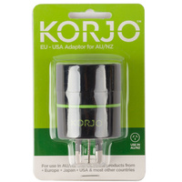 Korjo Adaptor For Europe & USA Plugs In Australia