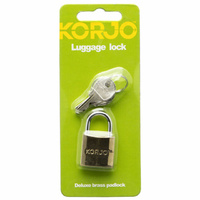 Korjo Deluxe Brass Travel Luggage Lock