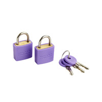 Korjo Luggage Locks 2-Pack 20mm Purple Travel Accessories LLC20