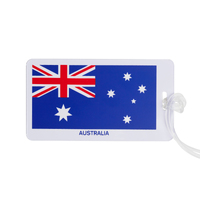 Korjo Luggage Tag Plastic Aussie Flag Travel Accessories LTP28S