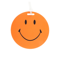 Korjo Luggage Tag 2-Pack Smiley Orange Travel Accessories LTPC2