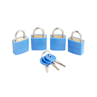 Korjo Luggage Locks 4-Pack 20mm Blue Travel Accessories LLC40