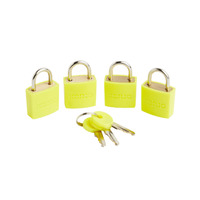 Korjo Luggage Locks 4-Pack 20mm Yellow Travel Accessories LLC40