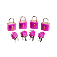Korjo Luggage Locks TSA Compliant 4 Pack Purple Travel Accessories TSALL4