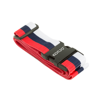 Korjo Luggage Strap 188 cm Long - Tri-colour (Red, White and Blue Stripe)