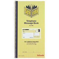SPIRAX 550 TELEPHONE MESSAGE BOOK