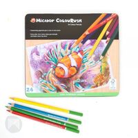Micador Colourush - Colouring Pencils- Green Earth Collection 24 Pack