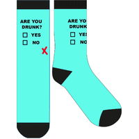 Frankly Funny Novelty Socks Are You Drunk? Men Women One Size Fits Most