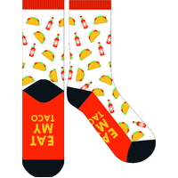 Frankly Funny Novelty Socks Eat My Taco Men Women One Size Fits Most
