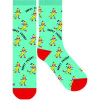 Frankly Funny Novelty Socks Happy Friday Bananas Men Women One Size Fits Most