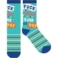 EJF Frankly Funny Novelty Socks, One Size Fits Most - Fyeah Day E6303
