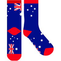 EJF Frankly Funny Novelty Socks, One Size Fits Most - Australian Flag E6327