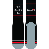 EJF Frankly Funny Novelty Socks, One Size Fits Most - This Meeting E6335