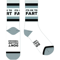 Frankly Funny Novelty Socks It's OK To Fart Men Women One Size Fits Most