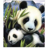 Diamond Art Pandas 30x40cm HA0049 DIY Canvas Craft Diamond Decor